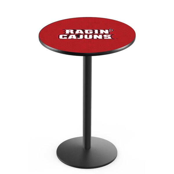 42" Blk Wrinkle Louisiana-Lafayette Pub Table